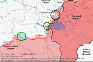 На границе Запорожской области и Донбасса идет тяжелая битва: карта боевых действий ISW