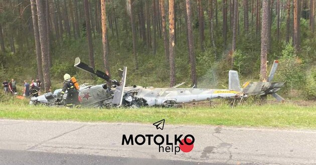 У Білорусі розбився російський вертоліт Мі-24