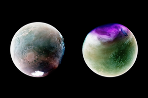 Не червоний, а фіолетовий: NASA показало нові знімки Марса