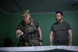 Зеленский посетил подразделения ВСУ в Донецкой области и встретился с Сырским