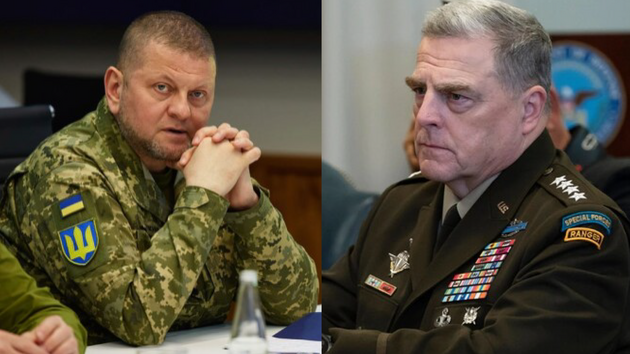 Залужный обсудил ситуацию на фронте с генералом США Марком Милли