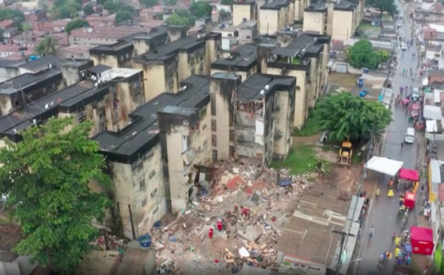 В Бразилии обрушился многоквартирный дом, есть жертвы