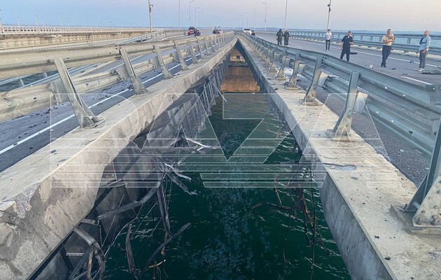 Обвал Крымского моста стал следствием спецоперации СБУ и ВМС – СМИ