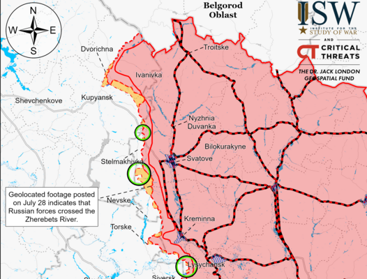 Карты боевых действий и ситуация на фронте от ISW