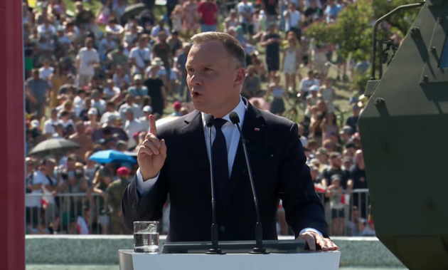 Президент Польши Дуда на военном параде заявил, что поляки свободны благодаря защитникам Украины