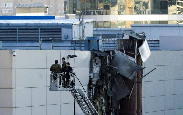 З'явилося відео пошкодженого московського Експоцентру після нічного 