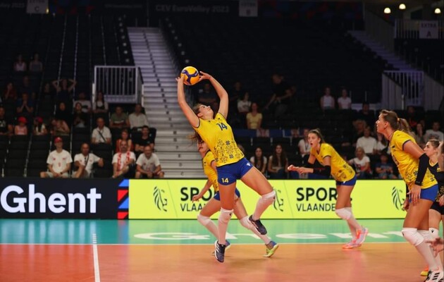 Женская сборная Украины по волейболу одержала вторую подряд победу на чемпионате Европы