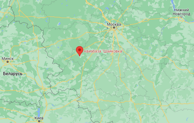 Поблизу Шайковки збили кілька БпЛА. Там знаходиться російський аеродром (карта) 