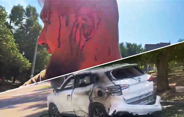 Дрон атакував автівку російського Z-воєнкора на Херсонщині