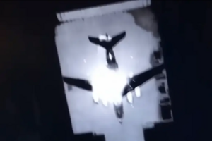 В ГУР показали псковский Ил-76 сразу после попадания. Самолеты атаковали с территории России