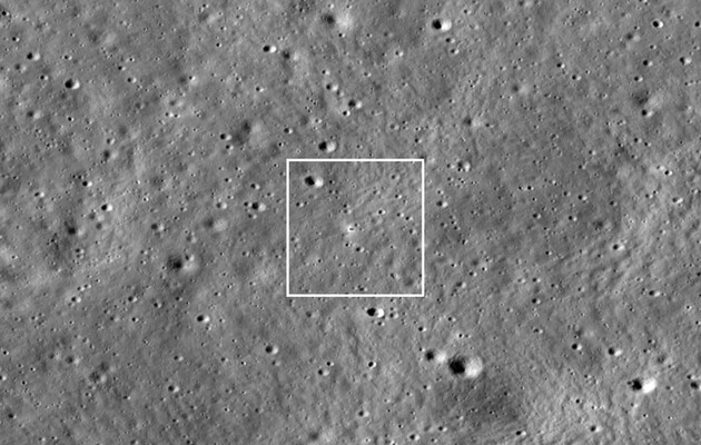 NASA показало знімок індійського апарату на Місяці