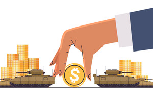 Bureaucrats ask for money for their salaries under the guise of "defense expenditures"