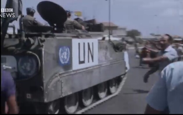 Архивное фото кипрского конфликта 1974 года, когда пришедшие к власти в Афинах антиправительственные силы стали проводить курс на присоединение к Греции, совершили госпереворот. Турция воспользовалась этим поводом для ввода своих войск