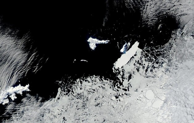 Гігантський айсберг врізався у крихітний острів