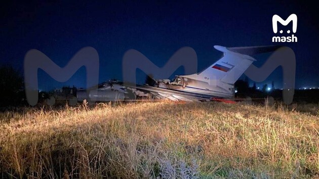 Російський літак Іл-76МД загорівся під час зльоту в Таджикистані – росЗМІ