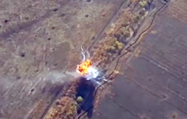 Украинские военные уничтожили российскую САУ «Нона»