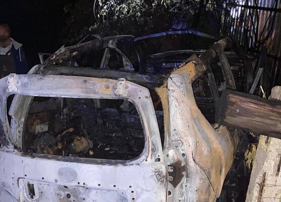 Авто Дугіної після вибуху