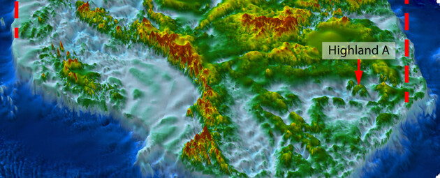 Ландшафт был образован древними реками