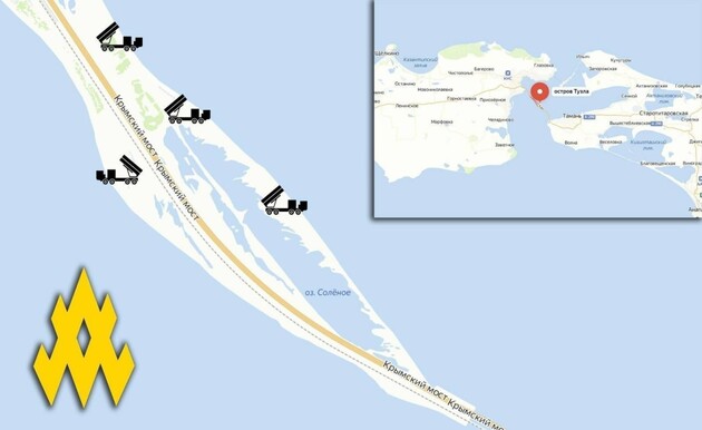 Партизани «АТЕШ» зафіксували розташування російської ППО на острові Тузла