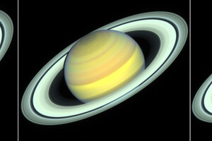 Телескоп «Хаббл» заметил загадочные тени на кольцах Сатурна