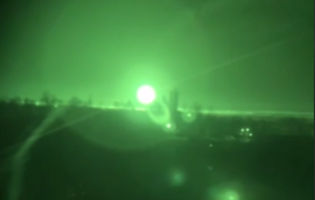 Момент уничтожения БпЛА