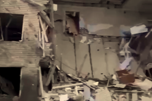 Внаслідок ранкового ракетного обстрілу у Харкові повністю зруйновано підʼїзд багатоквартирного будинку