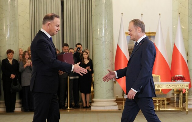 Президент Анджей Дуда и премьер Дональд Туск