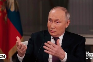 «Росія не починала війну у 2022 році» – в інтерв'ю Такеру Карлсону Володимир Путін спробував постати миротворцем