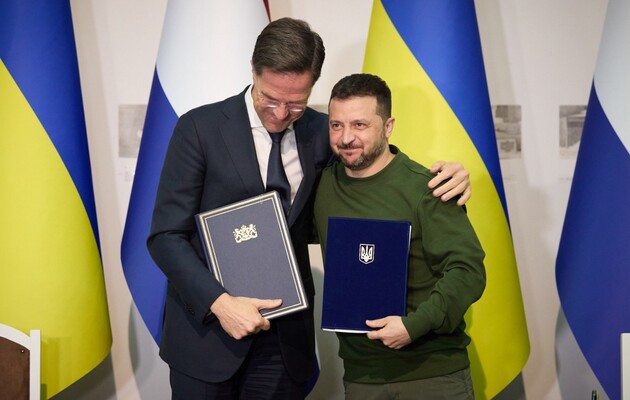 Украина подписала соглашение о безопасности с Нидерландами. Для этого Рютте приехал в Харьков