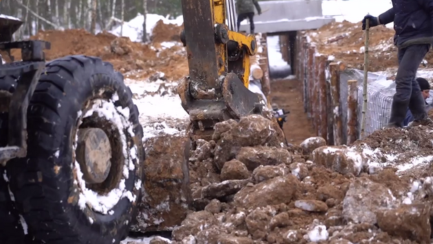 Обустройство оборонных линий на границе