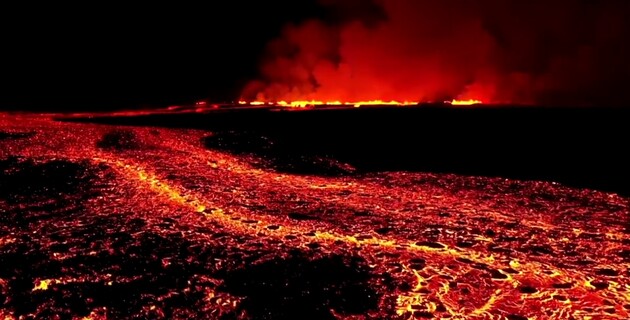 В Исландии четвертый раз за три месяца извергается вулкан