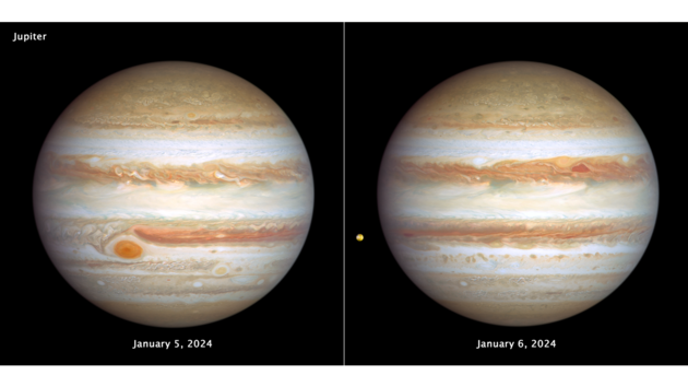 «Хаббл» сделал снимки ураганов на Юпитере
