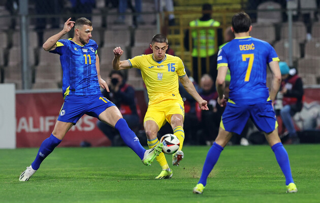 Босния и Герцеговина – Украина 1:2: ключевые моменты и видео голов матча квалификации Евро-2024
