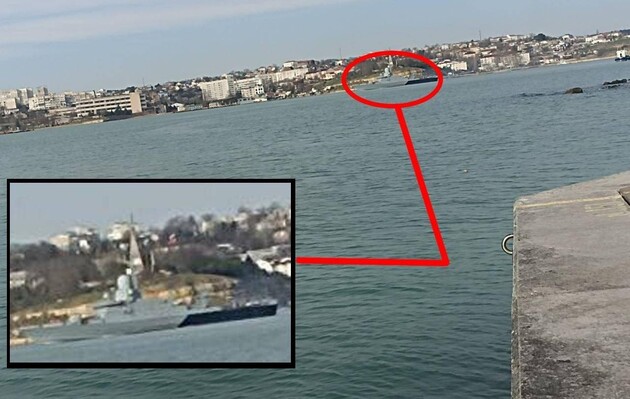 Россияне переместили в бухту в Севастополе малый ракетный корабль 