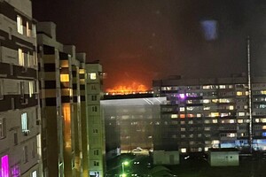 У Курську пожежі після атаки безпілотників