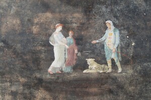 С Еленой Прекрасной, Парисом и Аполлоном: в Помпеях нашли зал с древними фресками