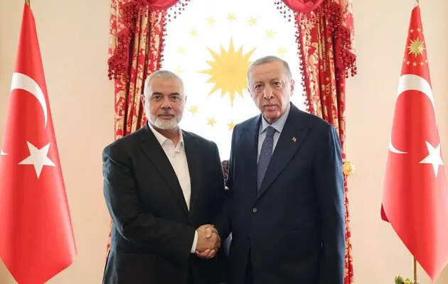 Президент Турции официально принял делегацию ХАМАС с лидером во главе