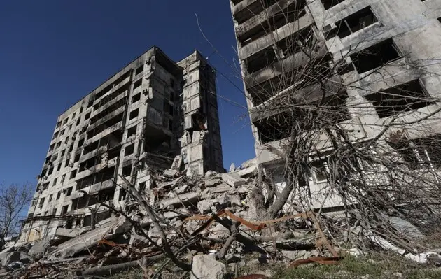 Орехов, разрушенный Россией дом