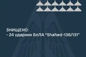 ПВО уничтожила 24 из 25-ти 