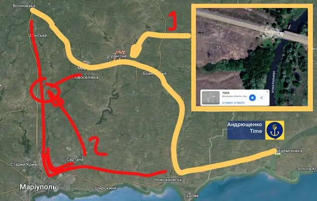 Захватчики делают новые укрепления вдоль трассы Мариуполь-Донецк — Андрющенко