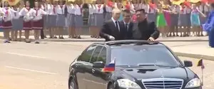 Кім Чен Ин покатав Путіна по Пхеньяну в старому контрабандному Mercedes S-Klasse