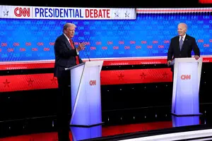Байден и Трамп не пожали друг другу руки перед дебатами