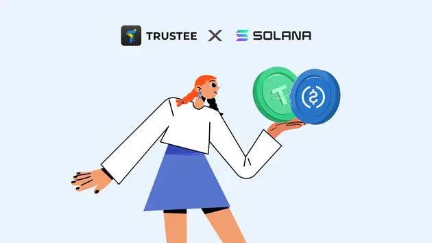 Криптогаманец Trustee Plus заявил о поддержке расчетов стейблкоинами USDC в сети Solana