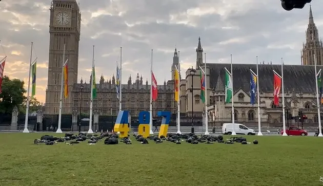 В Лондоне установили экспозицию в память о погибших на войне с РФ украинских спортсменах