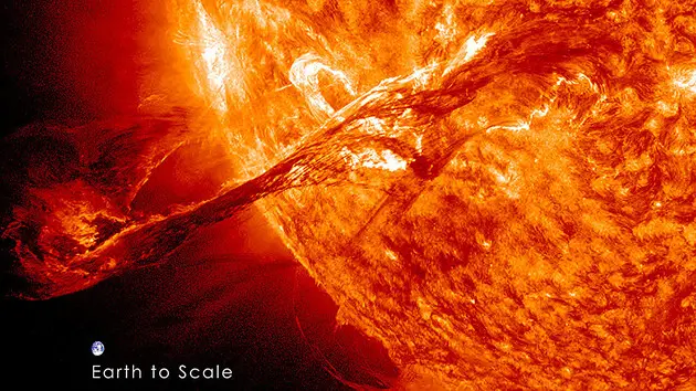 Викид на Сонці змінив магнітне поле Землі