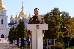 Премьер Литвы выступила на украинском языке в Киеве на праздновании Дня Независимости