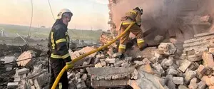 Обломки дрона подожгли предприятие в Черкассах - ОВА