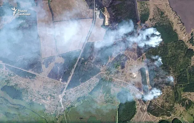 На складе в Воронежской области двое суток детонируют боеприпасы после попадания БПЛА