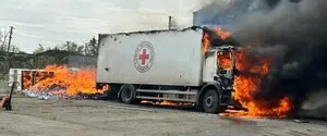 Россияне ударили по автомобилю гуманитарной миссии Красного Креста в Донецкой области