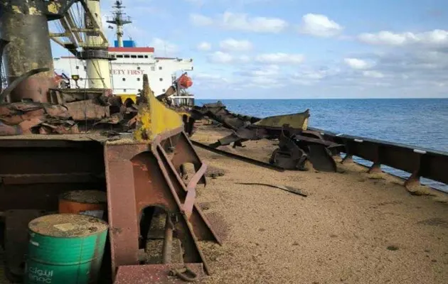 Уражене російською ракетою у Чорному морі судно під прапором Сент-Кітс і Невіс перебувало у виключній економічній зоні Румунії 